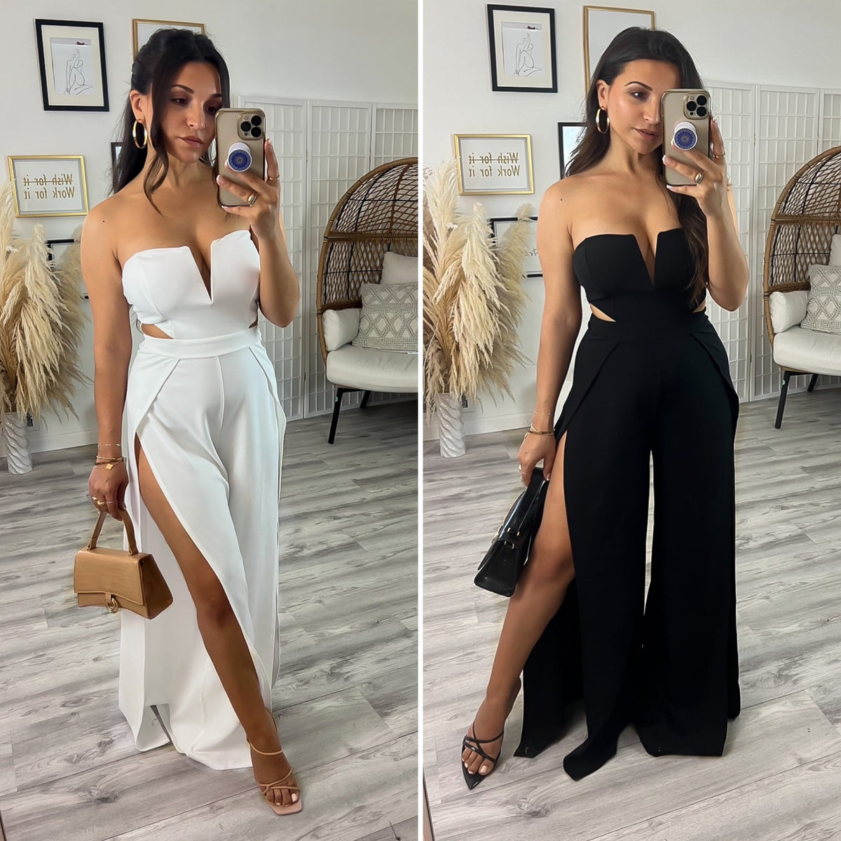 Curious Hearts Jumpsuit (2 colors) – Shop Z's Boutique