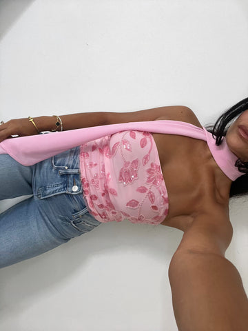 Rośe Wrap Top