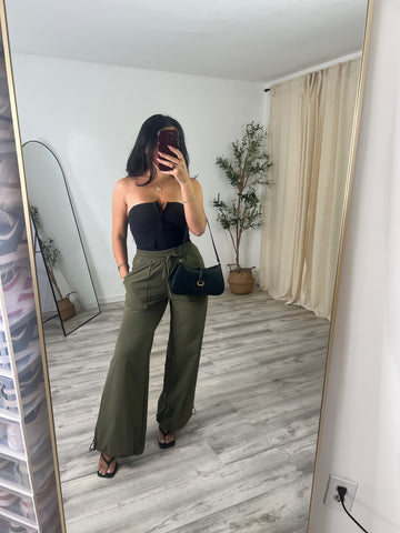 Olive Allure Trousers