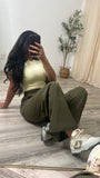 Olive Allure Trousers