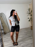Dark Denim Shorts