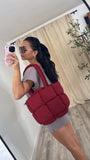 Quilted Tote Bag- 3 Colors