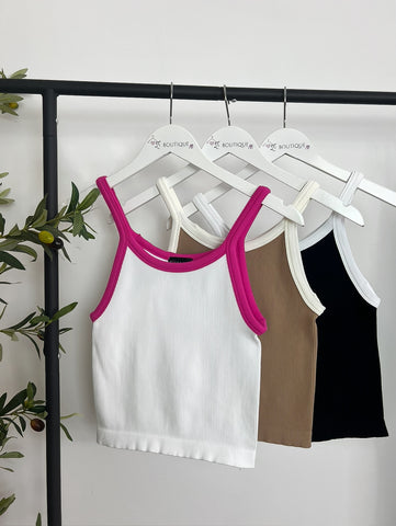 Daisy Contrast Tops- 3 colors