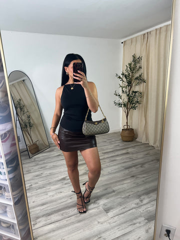 Brown Sugar Mini Skirt
