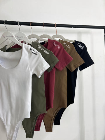 Curve Contour Bodysuits- 5 colors