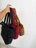 Quilted Tote Bag- 3 Colors