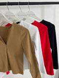 Contour Zip Tops- 4 colors